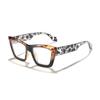 Oversized Cat Eye Sunglasses Tortoiseshell Color Block Frame UV Protection Trendy Shades for Women & Y2K Fashion KJ091