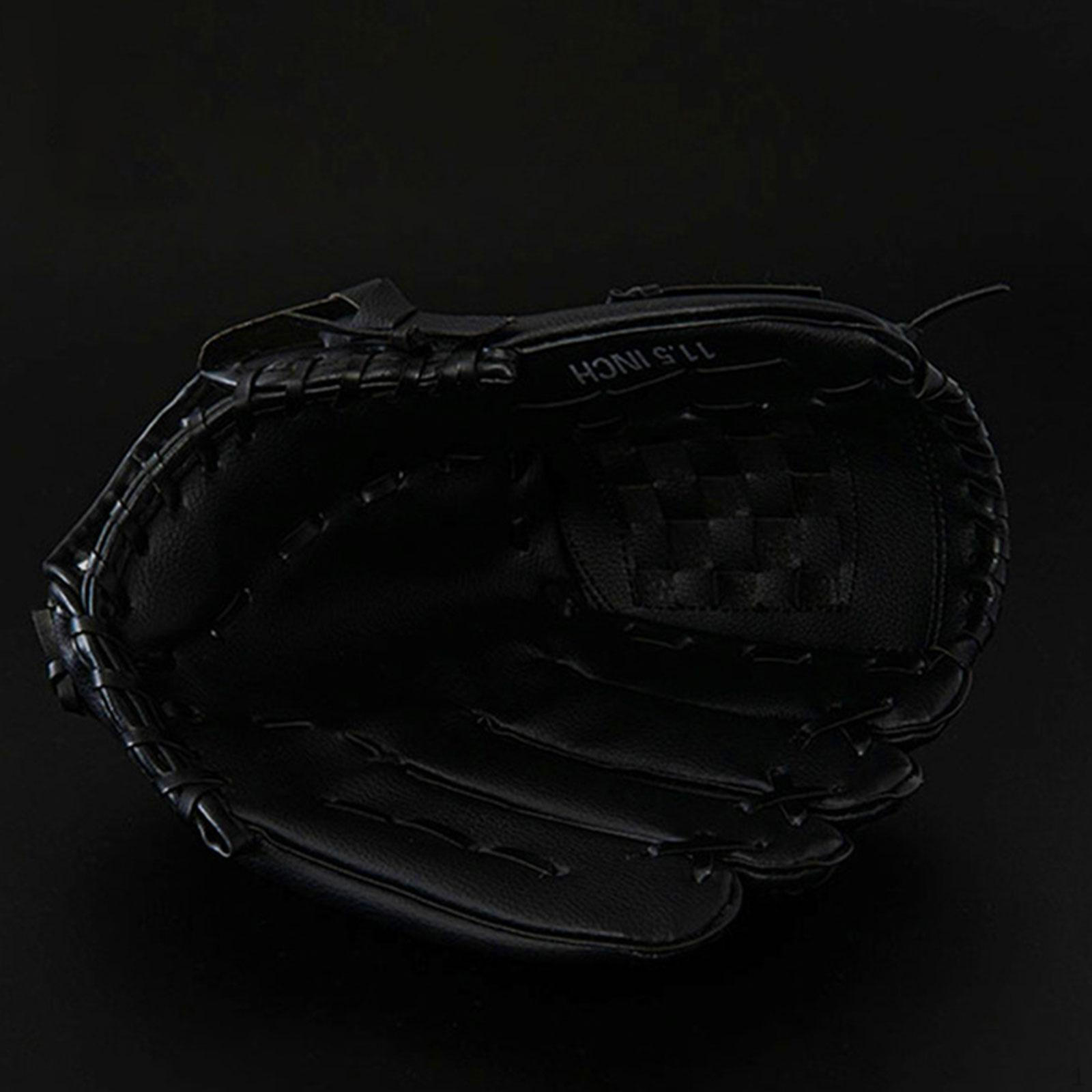 

Бейсбольная полевая перчатка для броска правой рукой, софтбол для спорта на открытом воздухе Fastpitch Black 29cmx20cm