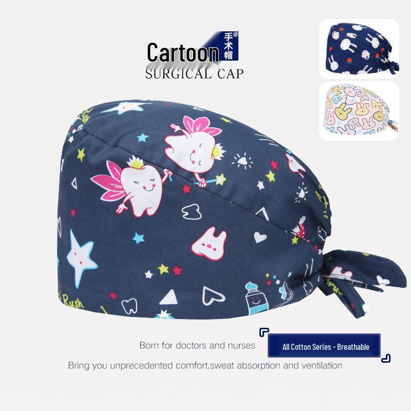 Operationsmössa för män och kvinnor – Ren bomull, Idealisk för tandsköterskor och läkare på operationssalar