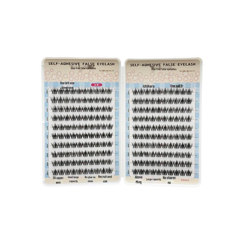 20-Row Large Capacity Glue-Free Beginner-Friendly Natural False Eyelashes
