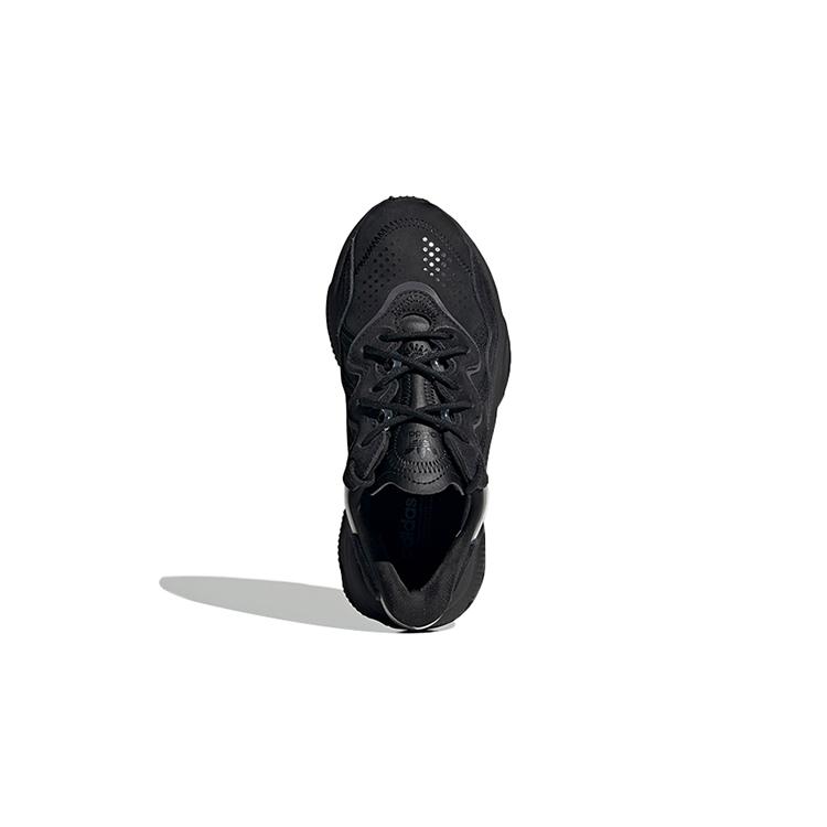 Adidas Originals Ozweego Leather Comfortable Abrasion Resistant Low top Sports Casual Shoes Black EF6295