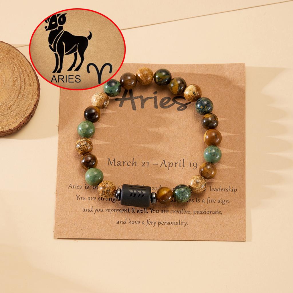 Luminous 12 Zodiac Constellation Sign Braided Couples Leather Bracelet For Men Black Rope Charm Party Grow In the Dark Jewelry