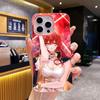 HSR Himeko Gelee Doppelschicht Rosa Handyhülle für iPhone 17 16 15 14 13 12 11 Air Pro Max Plus Schutz