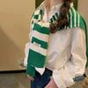 Women's Shawl Knitted Striped Shawl Cross Shawl Blouse Shoulders Fake Collar Cape Knotted Scarf For Women Outerwear