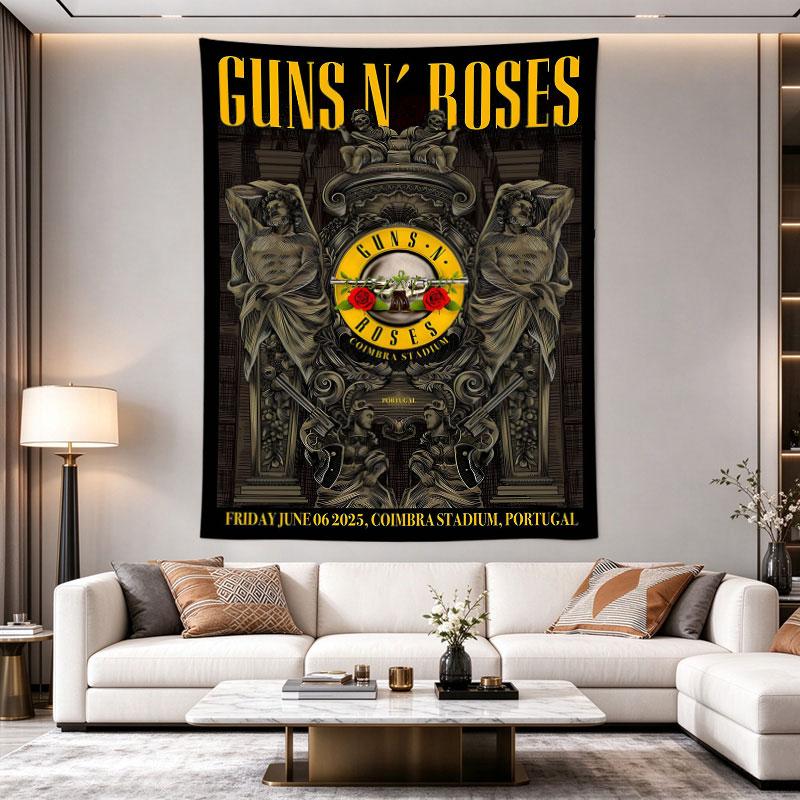 Guns N Roses Coimbra Portugal Baroque Concert Poster