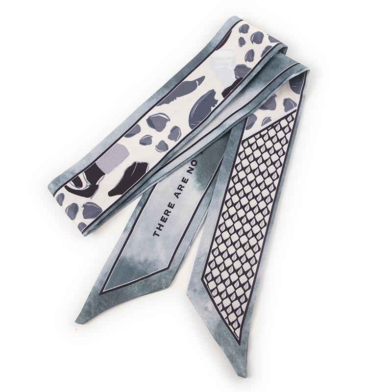 Multi-Purpose Fashion Accessory: Ribbon Scarf, Headband, Bandana, Neck Tie, or Hair Accessory