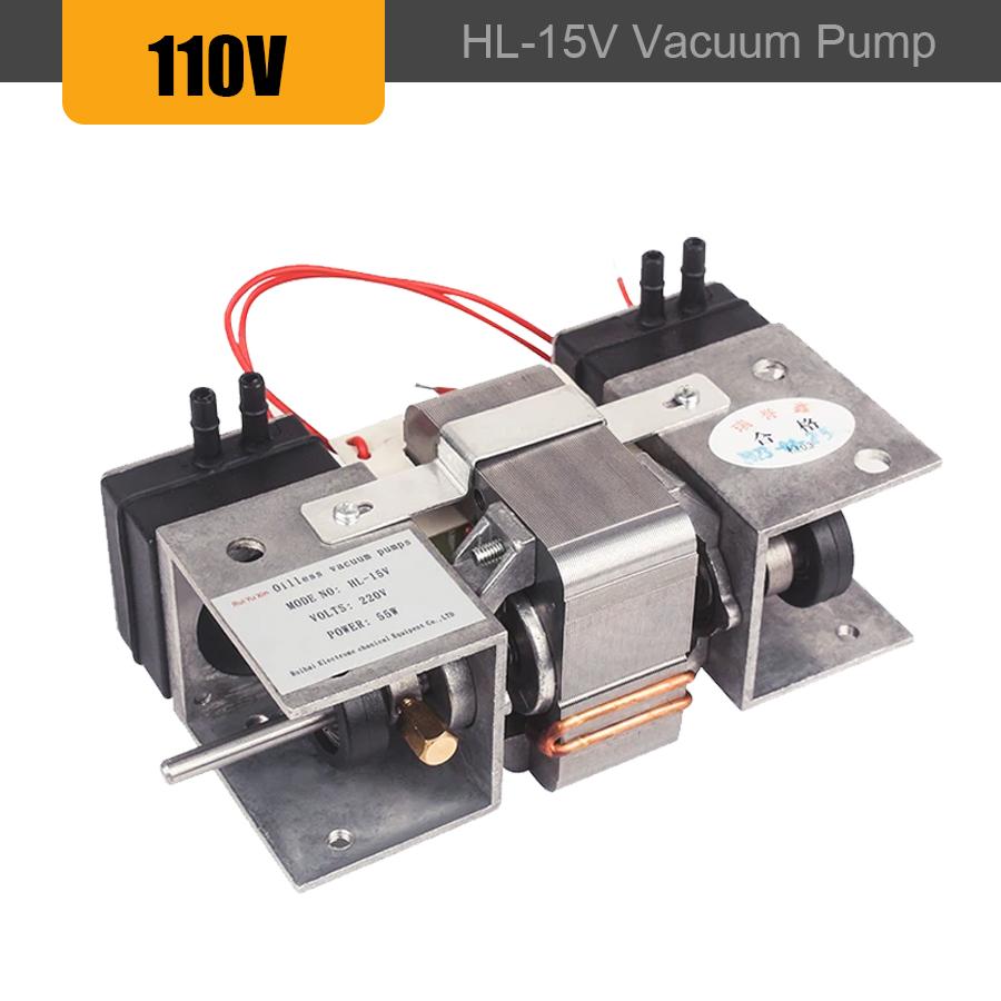 

Безмасляний вакуумний насос Маленький 220В Мікро повітряний насос Двоголовий поршневий насос Тихий 110В Вакуумний насос 110V