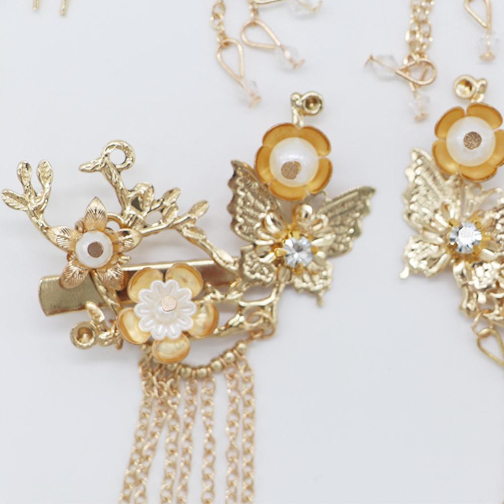 Hair Fork Chinese Hairpin Set Women Hair Accessories Hairstyle Design Tool Pearl Tassel Hair Stick