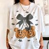 2026 Halloween New Family Clothing Cotton TShirt Pumpkin Mouse Printed TShirt UnisexsUnisexs Holiday Leisure TShirt Kids Shirt
