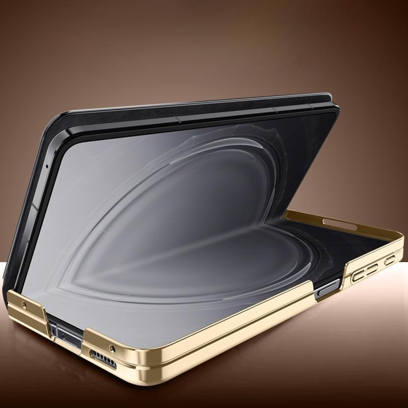 For OPPO Find N6 Case ELVEV Magnetic PU Leather Full Protection 360° Rotating Ring Holder Flip Cover for Find N 6