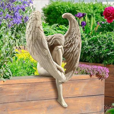 Kreatívna socha anjela Dekorácia Vykúpenie Miniatúry Figúrka do interiéru Figúrky sošky Záhrada Moderné domáce dekorácie