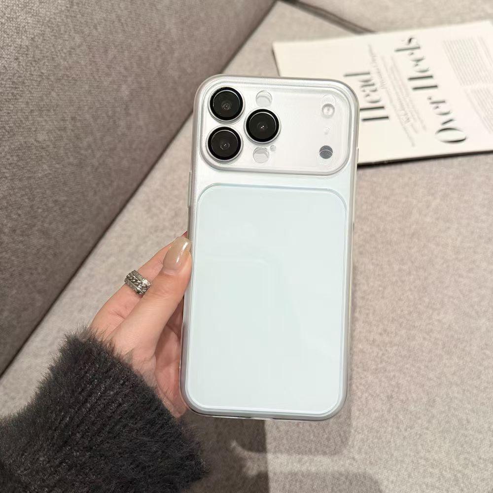 

Ultra-Thin Frosted Lens Protector: Apple 15/16 Case, Skin-Feel, iPhone 14 Simple, Drop-Proof iPhone 16 синій