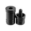 Black Pool Cue Joint Protectors Pool Joint Thread Caps Plastic Pool Cue Joint Protectors Used to Protect Pool Table Cues