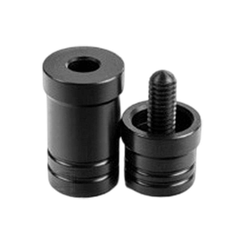 Black Pool Cue Joint Protectors Pool Joint Thread Caps Plastic Pool Cue Joint Protectors Used to Protect Pool Table Cues