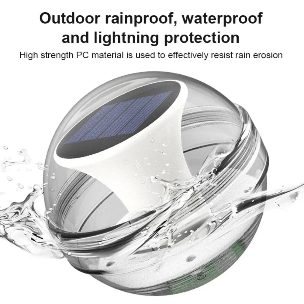 Solar Floating Pool Light Waterproof LED Solar Glow Ball Lamp 3 Lighting Modes Pools Pond Fountain Garden Party Home Decoration