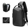 MingLu Men's Waterproof Hard Shell Chest & Crossbody Bag