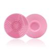 Silicone Apple-Shaped Makeup Brush Cleaning Pad with Suction Cups