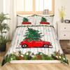 Christmas Duvet Cover Set King Queen Full Twin Size For Kids Teens Adults Polyester Bedding With Pillowcase