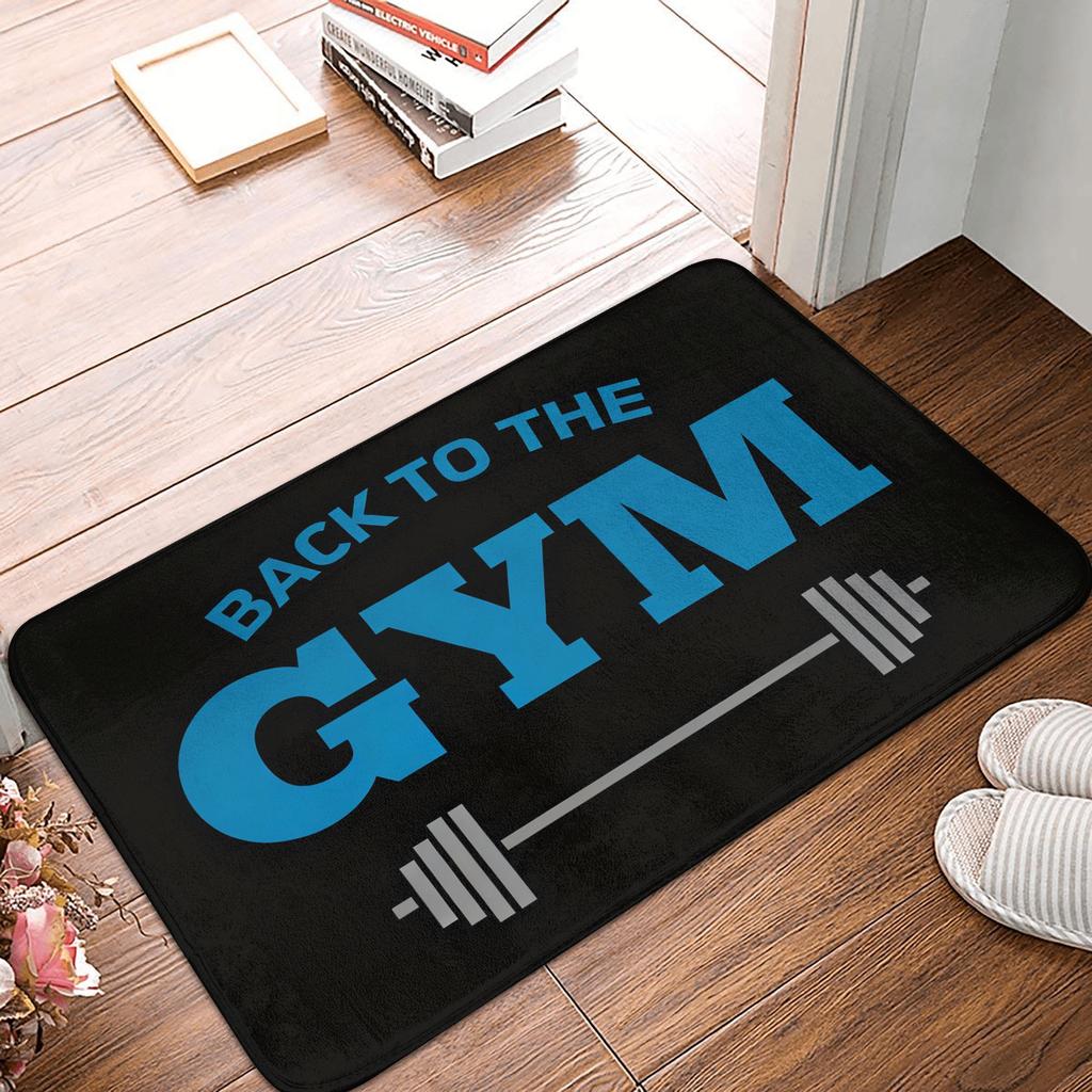 Eat Sleep Train Repeat Fitness Motivational Doormat Non-Slip Entrance Kitchen Bath Floor Door Mats Garden Carpet Rug