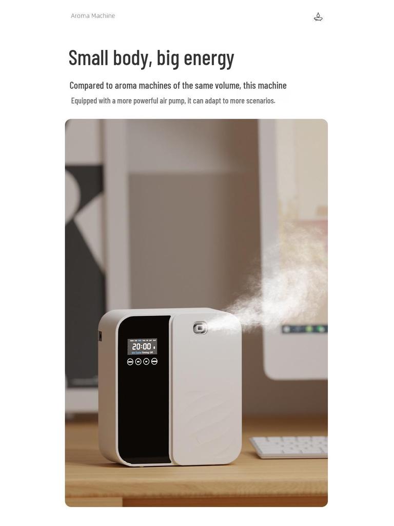 Wall-Mounted Aromatherapy Diffuser & Odor Remover for Public Spaces