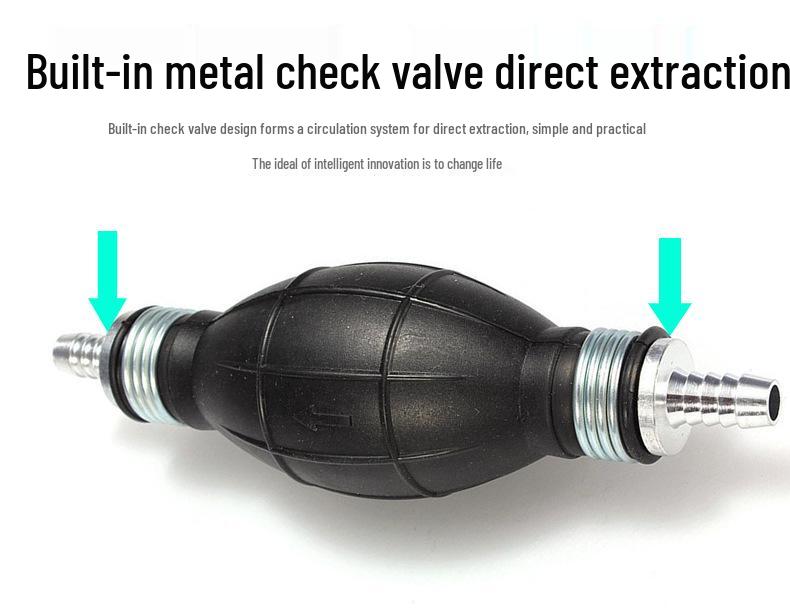 Cross-Border Automotive and Marine Hand Pump - Aluminum Alloy One-Way Valve, Hand-Operated Oil and Water Suction - Available in 6/8/10/12 Sizes.