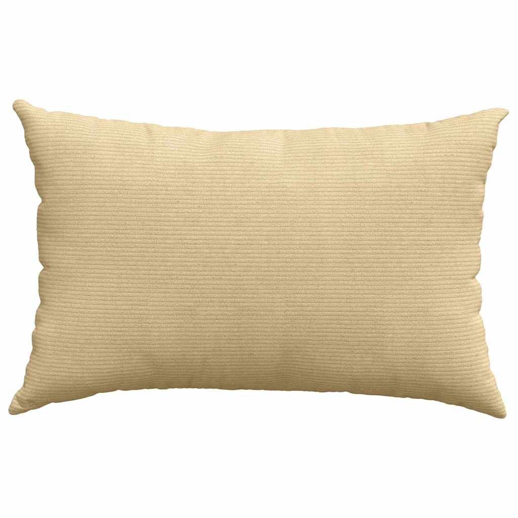 Sofa Cushions 2 Pieces Grey Green 60 x 40 cm Cord Fabric