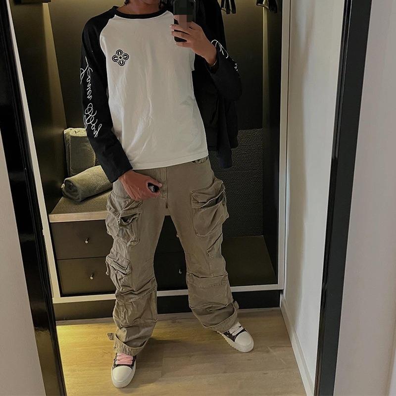 Evropská a americká pouliční móda podzim a zima hip-hop potisk písmen volný kulatý výstřih pánský a dámský top s dlouhým rukávem