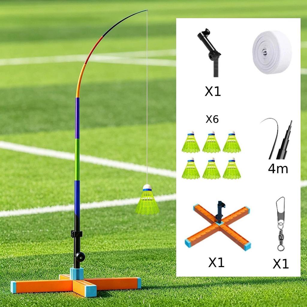 Badminton Solo Training Kids Adults Device for Fitness Exercise Style B