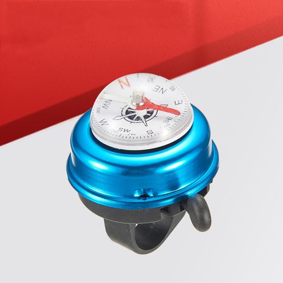 Aluminum Alloy Compass Bike Bell Handlebar Mounted Clear Crisp Loud Sound Universal MTB