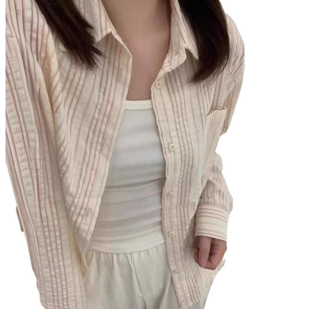 2024 Women's Lightweight Cotton Sunscreen Blouse - Slim, Fresh & Versatile for Summer