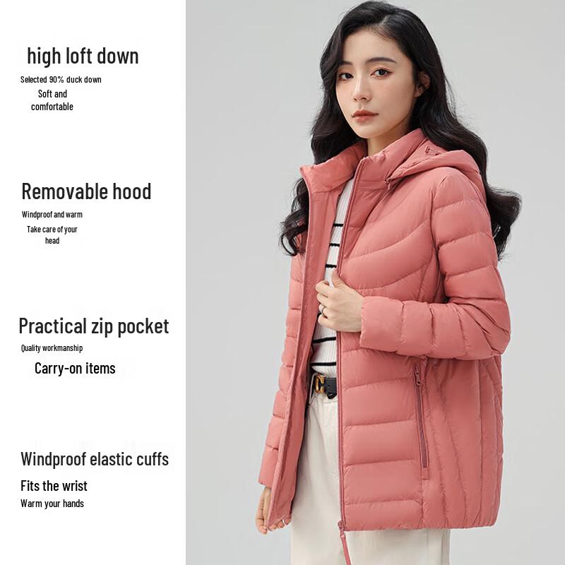 Yaya Damen Kapuzenjacke Leichte Daunenjacke