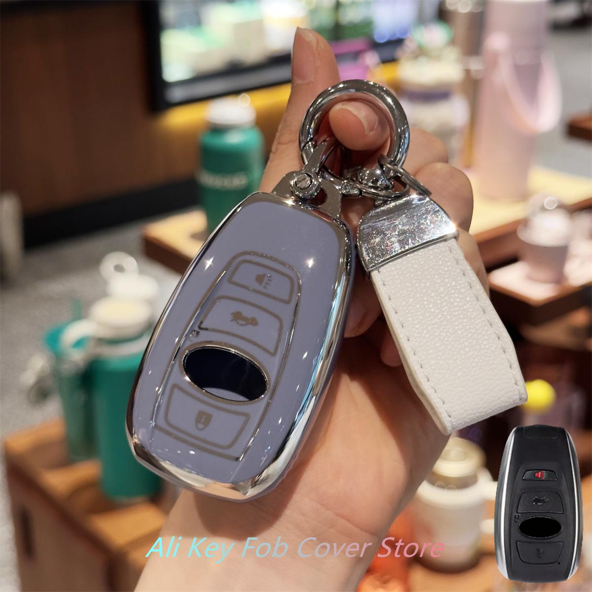 

Чехол-брелок со шнурком для ключей для Subaru Ascent BRZ Crosstrek Forester Impreza Legacy Outback WRX STI, смарт-ключ