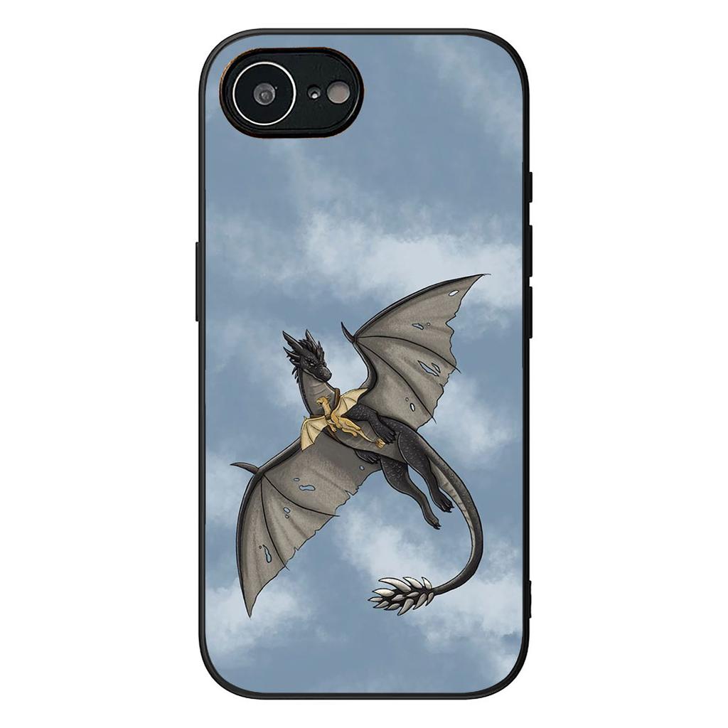 Book Dragon Fourth Wing Phone Case for Samsung Galaxy A06 A05 A14 A50 A51 A52 A12 A13 A23 A70 A07 A25 A26 A72 A56 Soft Cover