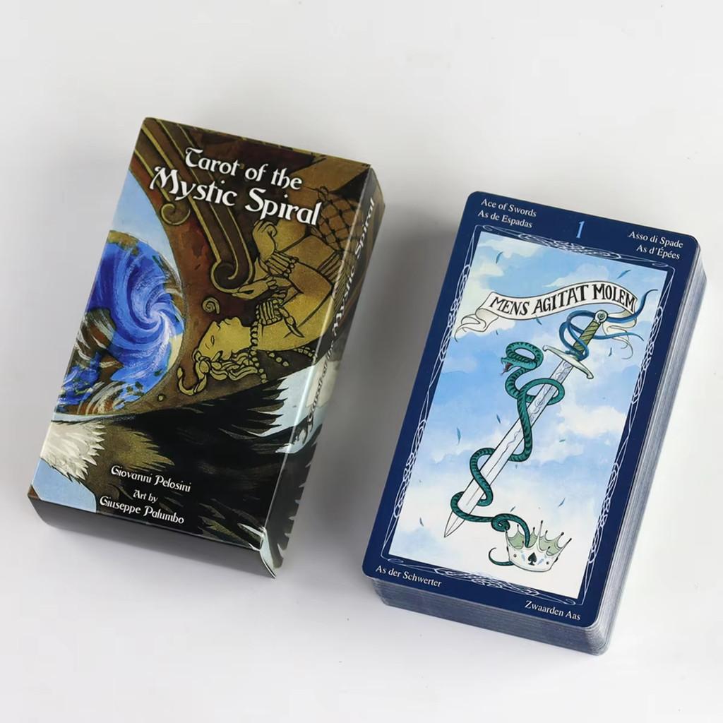 Mystic Spiral Tarot Leisure Entertainment Card Family Gathering Divination Deck Board Playing Game Cards