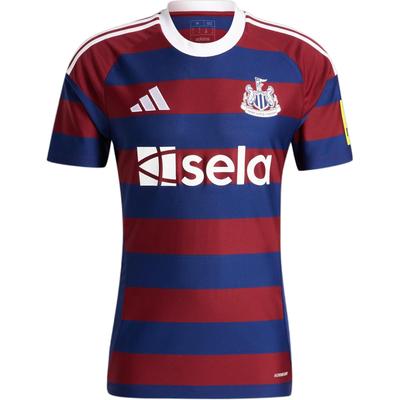Newcastle United FC SS24 Away Jersey Fashion Logo Breathable Pullover Short Sleeve Retro Football Shirt Men Jersey Red IW0382