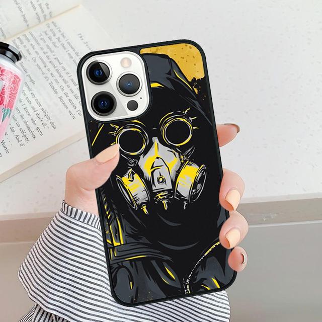 Cool Man Antigas Mask Phone Case For For iPhone 17 Air 16 15 11 12 13 14 Pro Ma Plus coque