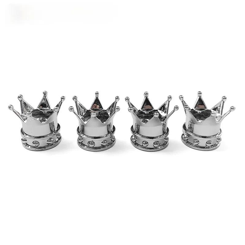 10pcs Multi Colors Crown Shape Car Tire Valve Caps Motorcycle Bicycle Tyre Air Dust Covers Universal Wheel Cap.