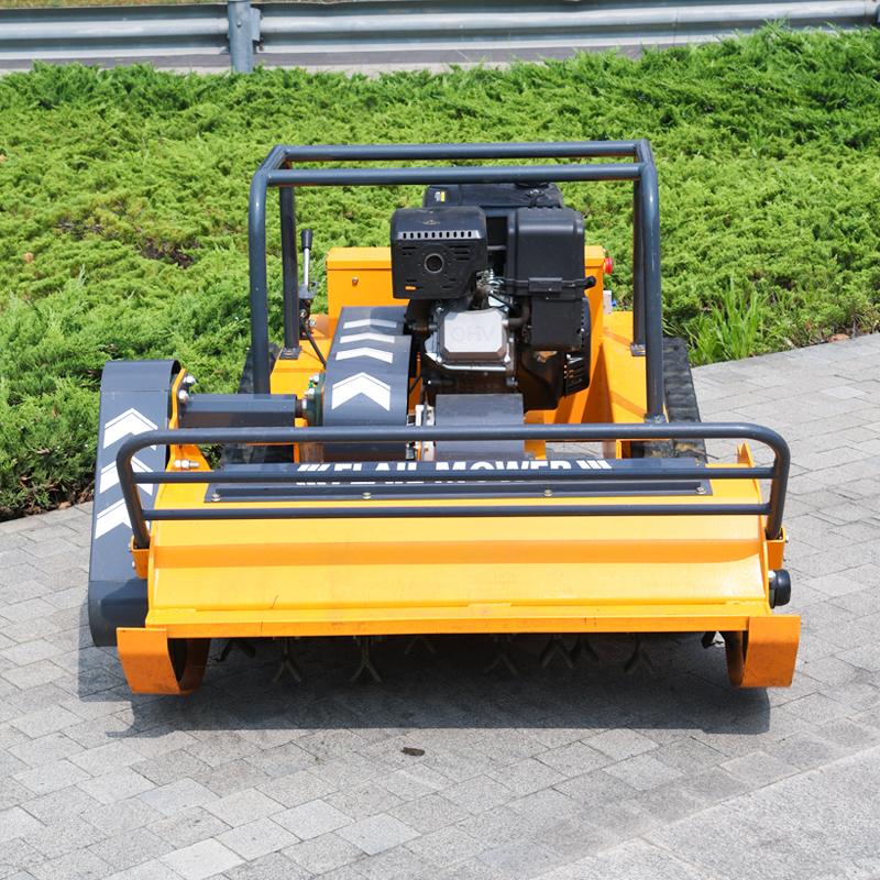 European Spot Crawler Type Remote-Controlled 4-Stroke Cordless Self Propelled Industrial Grade Household Lawn Mower Flail Mower