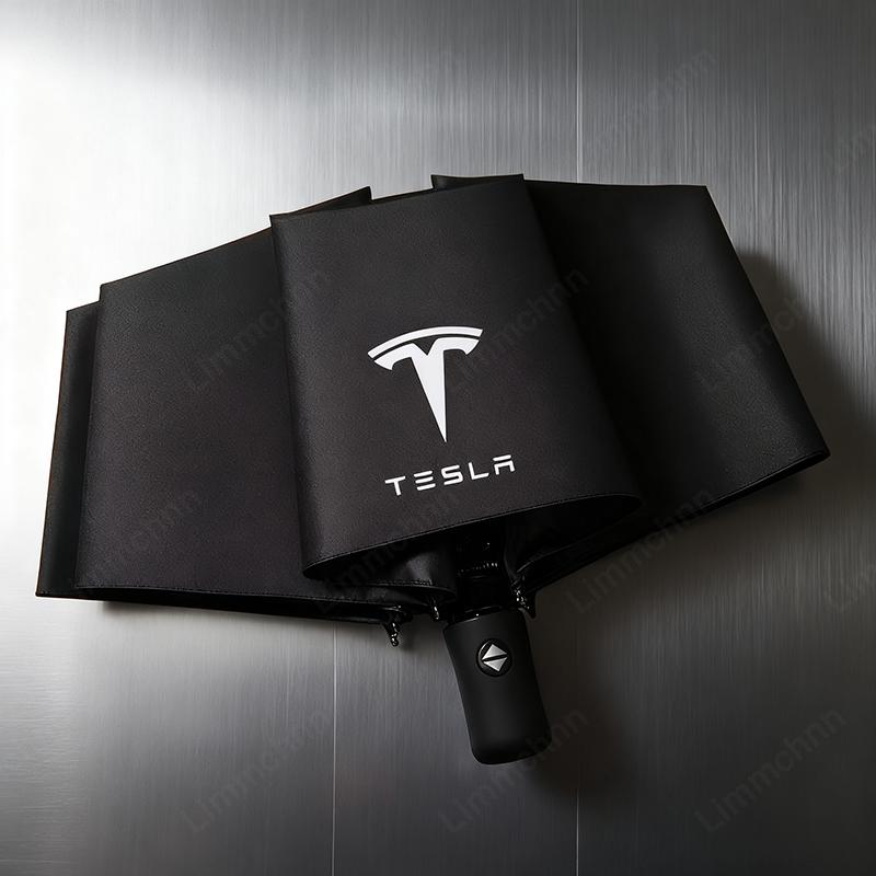 LZDF8 Car Model Logo Umbrella Auto Anti-UV Styling Accessories For Tesla Model 3 Model S Model X Model Y Roadster SpaceX Car Sticker