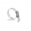 Hose Clamp, 304 Stainless Steel, HandleType, Adjustable Pipe Fastener, Plumbing, Automotive Silver