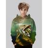 Boy Clothes Fishing Print Children's Hoodies Loose Casual Child Sweatshirt Fashion Tops Outdoor Comfortable Children's Clothing