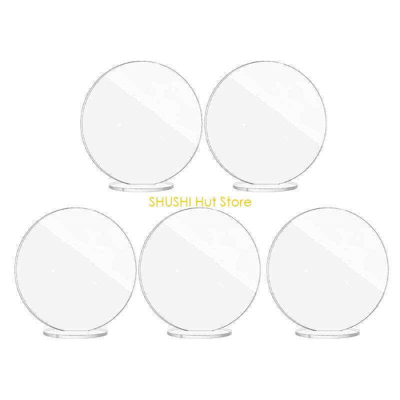 Trendy Acrylic Table Number Cards and Holders - 5 Cards + 5 Stands Combo D57B CN