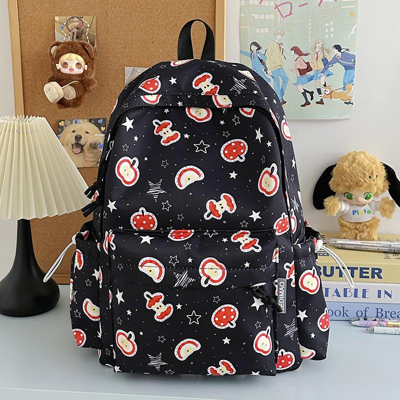 

Original Korean cute cartoon printed backpack Harajuku Japanese versatile soft girl schoolbag college student backpack female