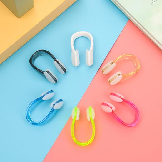 Swimming Nose Clip Non-slip WaterProof with Storage Box Anti-choking Water Silicone Kids Adults Swimming Nose Clip Swim Supply