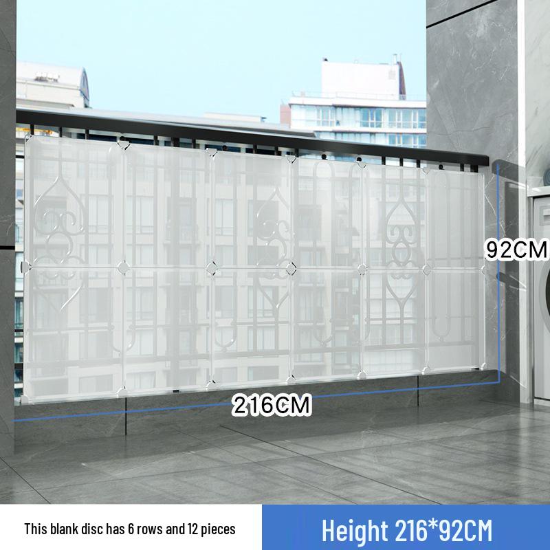 Balcony Privacy & Safety Screen: Rainproof, Dustproof, Pet-Protective Enclosed Railing