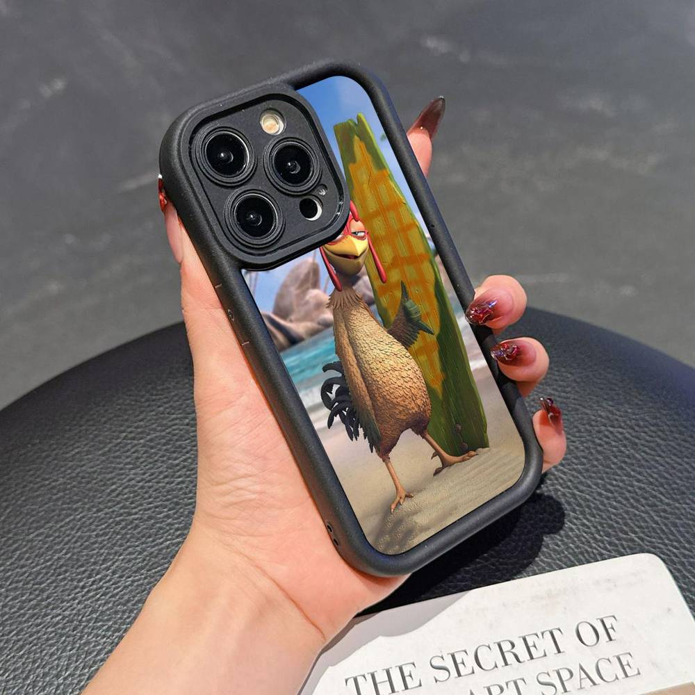 Chicken J-Joe Surf Phone Case For iPhone 17 16 15 14 13 12 11 Pro Plus Max Soft TPU Ladder Lens Protection Soft Cover