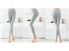 Leggings da Yoga Neri Elasticizzati in Modal da Donna - Taglie Forti, Lunghezza 3/4, Sottili per Primavera & Autunno