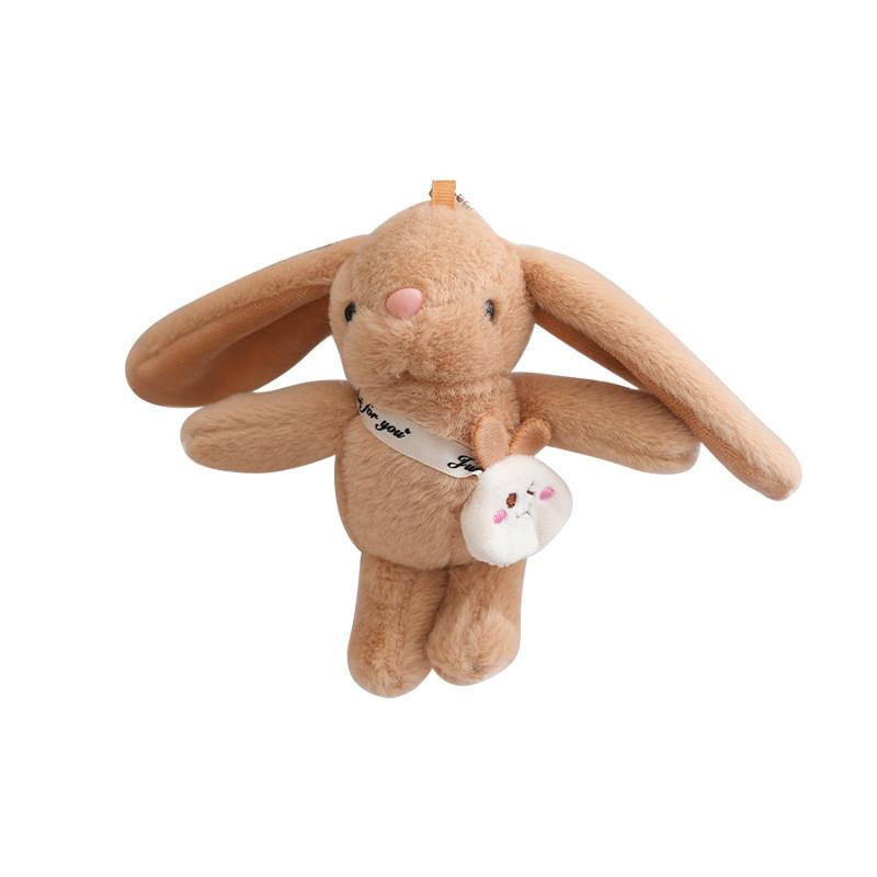 Adorable Plush Rabbit Keychain Doll Perfect For Miniature Backpack Accessories And Gifts
