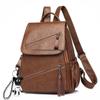 Women's 2025 Trend Korean Style Versatile Fashion Soft Leather Backpack, Large Capacity Schoolbag