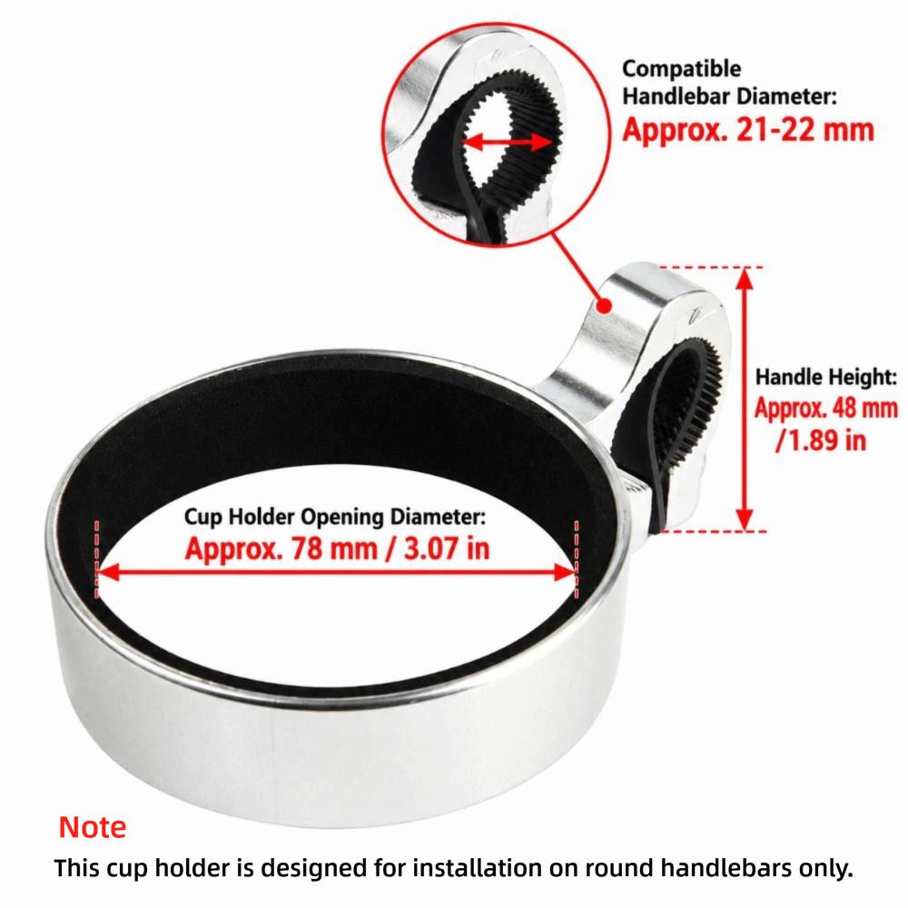 Silver Drink Cup Holder Easy Installation Bike Water Bottle Holder Daily Bicycle Users